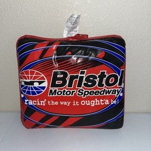NASCAR Bristol Motor Speedway Seat Cushion Vinyl 14” X 12” Stadium Seat